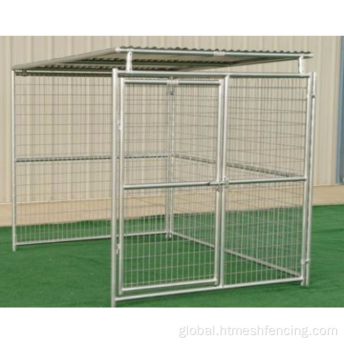 Steel Wire Dog Cage Kennel Large Galvanized Dog Cage Factory